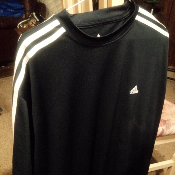 Addidas Sport nylon Sweat Shirt Made In Thailand Vintage After Y2K - Picture 3 of 8